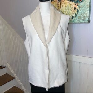 Ralph Lauren Faux Suede Faux Fur Vest